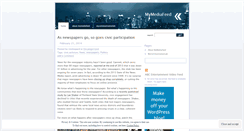 Desktop Screenshot of mymediafeed.wordpress.com