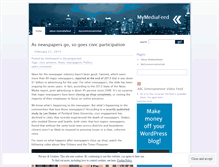 Tablet Screenshot of mymediafeed.wordpress.com