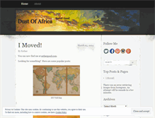 Tablet Screenshot of dustofafrica.wordpress.com