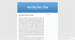 Desktop Screenshot of henrimcclees.wordpress.com