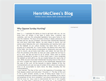 Tablet Screenshot of henrimcclees.wordpress.com
