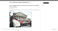 Desktop Screenshot of neoconfederate.wordpress.com