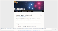 Desktop Screenshot of fedorigen.wordpress.com