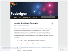 Tablet Screenshot of fedorigen.wordpress.com