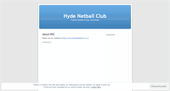 Desktop Screenshot of hydenetballclub.wordpress.com