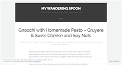 Desktop Screenshot of mywanderingspoon.wordpress.com