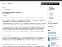 Tablet Screenshot of dontmarry.wordpress.com