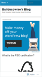 Mobile Screenshot of buildecowise.wordpress.com