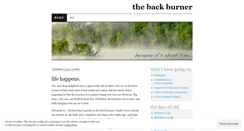 Desktop Screenshot of mybackburner.wordpress.com