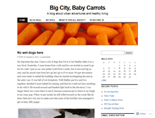 Tablet Screenshot of bigcitybabycarrots.wordpress.com