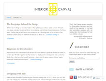Tablet Screenshot of interiorcanvas.wordpress.com