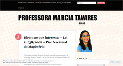 Desktop Screenshot of professoramarciatavares.wordpress.com
