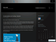 Tablet Screenshot of bizsvsb.wordpress.com