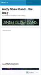 Mobile Screenshot of andyshawband.wordpress.com