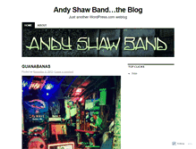 Tablet Screenshot of andyshawband.wordpress.com