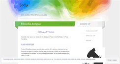 Desktop Screenshot of filosofiacl.wordpress.com