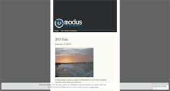 Desktop Screenshot of modusprodutora.wordpress.com