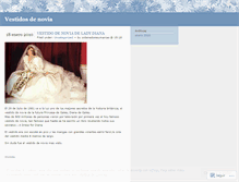 Tablet Screenshot of losvestidosdenovia.wordpress.com