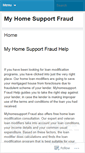 Mobile Screenshot of myhomesupportfraud.wordpress.com