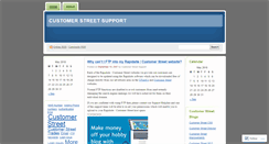 Desktop Screenshot of customerstreetsupport.wordpress.com