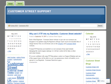 Tablet Screenshot of customerstreetsupport.wordpress.com