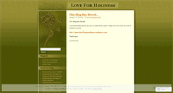 Desktop Screenshot of love4holiness.wordpress.com