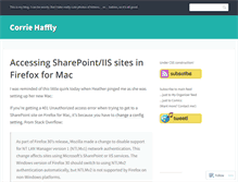 Tablet Screenshot of corriehaffly.wordpress.com