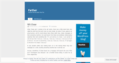 Desktop Screenshot of farther.wordpress.com