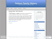 Tablet Screenshot of fellowsfamilyhistory.wordpress.com