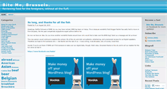 Desktop Screenshot of bitemebrussels.wordpress.com