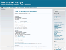 Tablet Screenshot of indosakti.wordpress.com