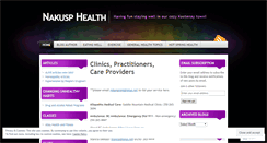 Desktop Screenshot of nakusphealth.wordpress.com