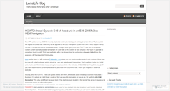 Desktop Screenshot of lemalife.wordpress.com