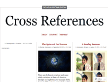 Tablet Screenshot of crossreferences.wordpress.com