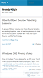 Mobile Screenshot of nerdynick.wordpress.com