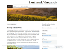 Tablet Screenshot of landmarkwine.wordpress.com