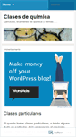 Mobile Screenshot of clasesdquimica.wordpress.com