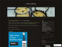 Tablet Screenshot of clasesdquimica.wordpress.com