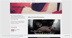Desktop Screenshot of minfashionist.wordpress.com