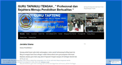 Desktop Screenshot of gurutapteng.wordpress.com