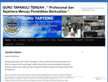 Tablet Screenshot of gurutapteng.wordpress.com