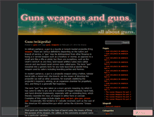 Tablet Screenshot of gunsweapons.wordpress.com