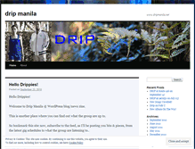 Tablet Screenshot of dripmanila.wordpress.com
