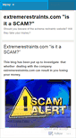 Mobile Screenshot of extremerestraints.wordpress.com