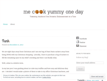 Tablet Screenshot of mecookyummyoneday.wordpress.com