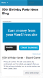 Mobile Screenshot of 50thbdaypartyideas.wordpress.com