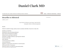 Tablet Screenshot of danielclarkmd.wordpress.com