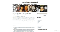 Desktop Screenshot of americanliterature.wordpress.com