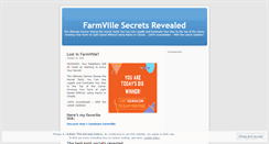 Desktop Screenshot of farmvillesecretsrevealed.wordpress.com