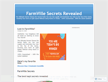 Tablet Screenshot of farmvillesecretsrevealed.wordpress.com